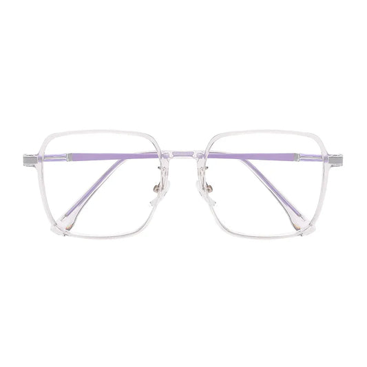 Sandy Eyeglasses in Purple & Clear