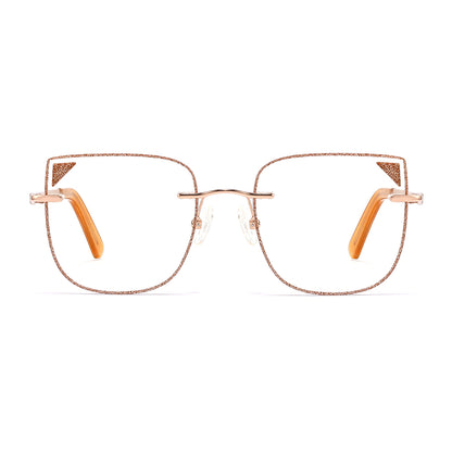 Everly Eyeglasses in Rose Gold & Yellow