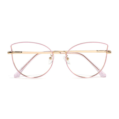 Cloe Eyeglasses in Pink & Gold