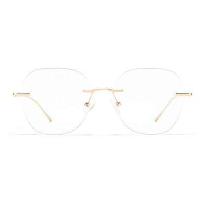 Simple Eyeglasses in Gold