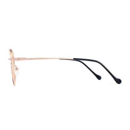 Batt Eyeglasses in Rose Gold