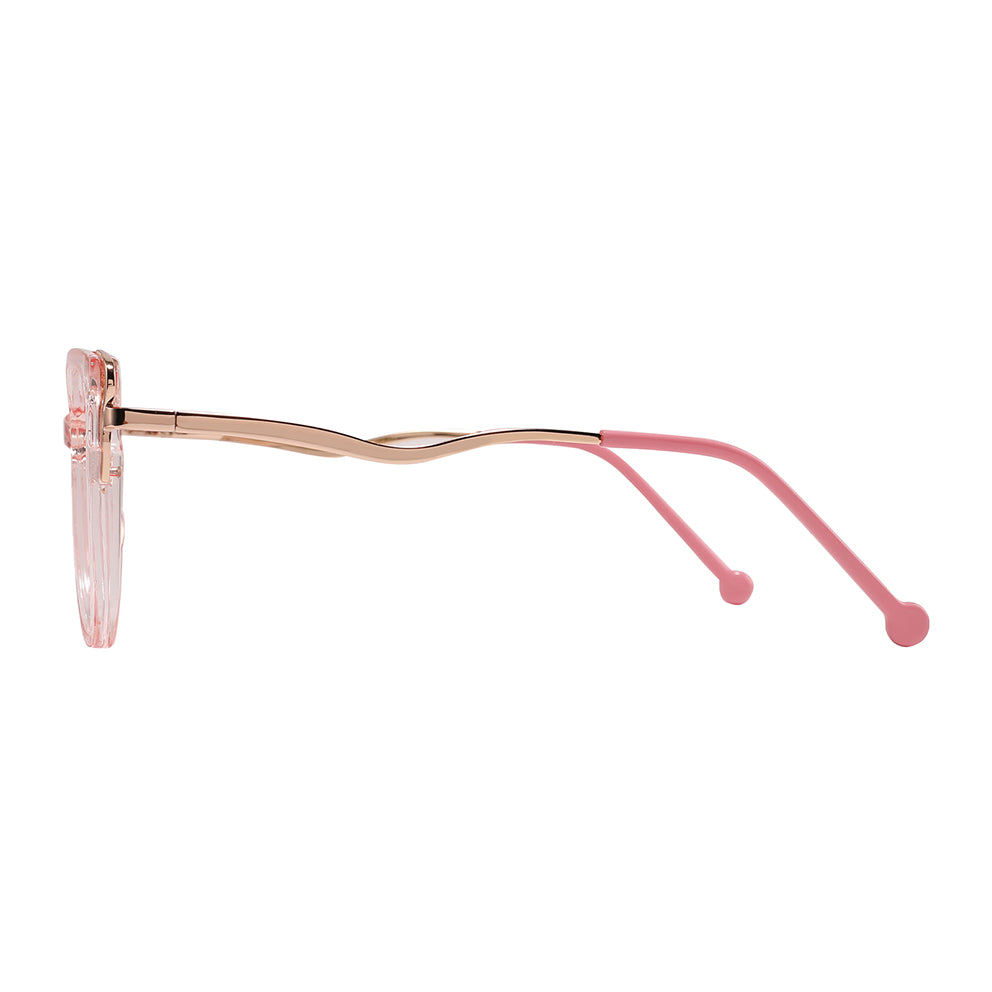 Trista Eyeglasses in Clear Pink