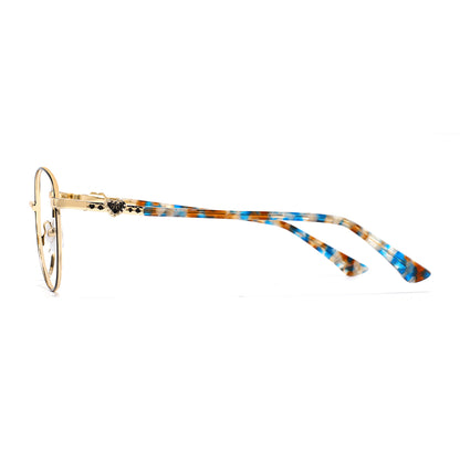 Odette Eyeglasses in Black & Gold