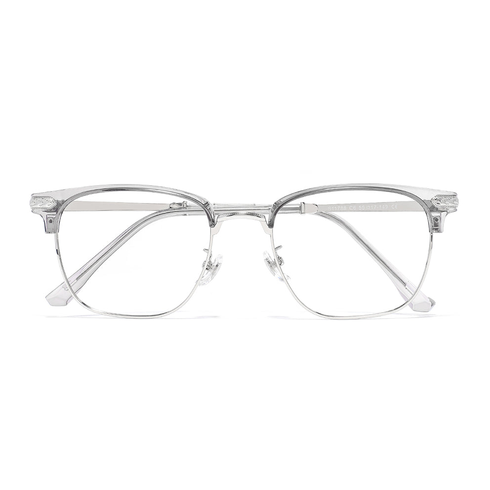 Reiz Eyeglasses in Grey & Silver