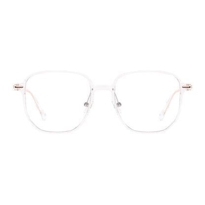 Misha Eyeglasses in Clear & Rose Gold