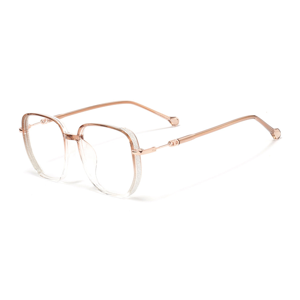 Gerda Eyeglasses in Brown & Clear