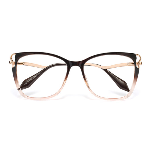 Wallis Eyeglasses in Black & Brown