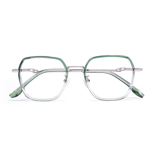 Viva Eyeglasses in Green & Clear