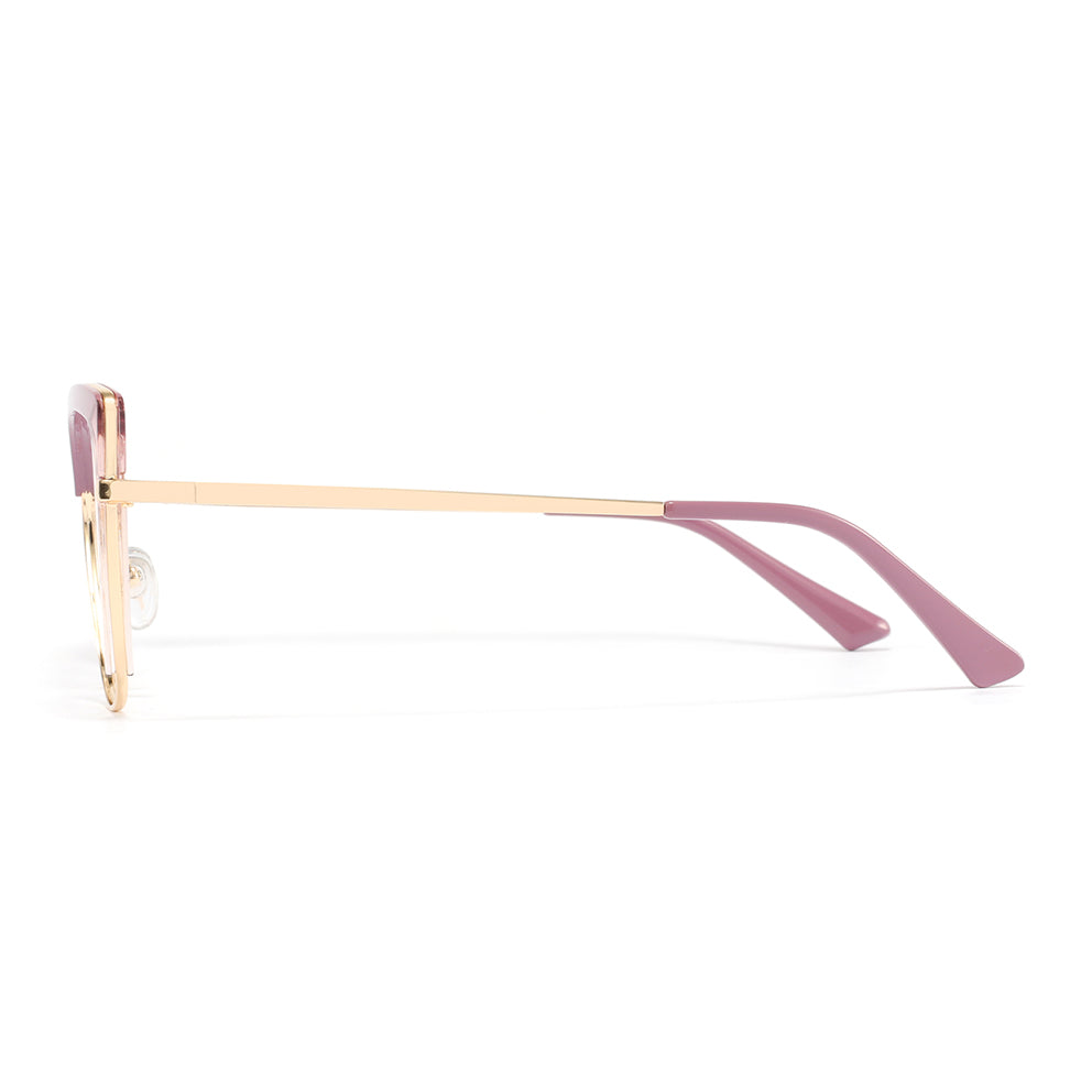 Falisha Eyeglasses in Purple & Clear Pink