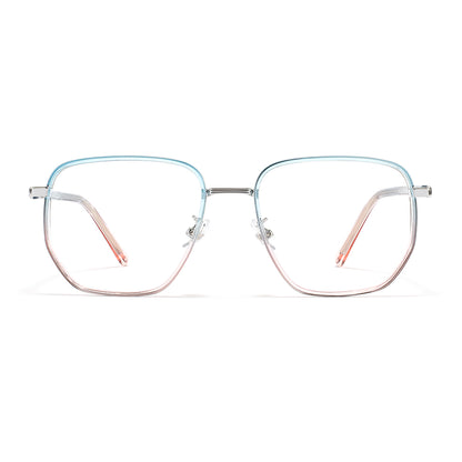 Jolin Eyeglasses in Clear Blue & Champagne