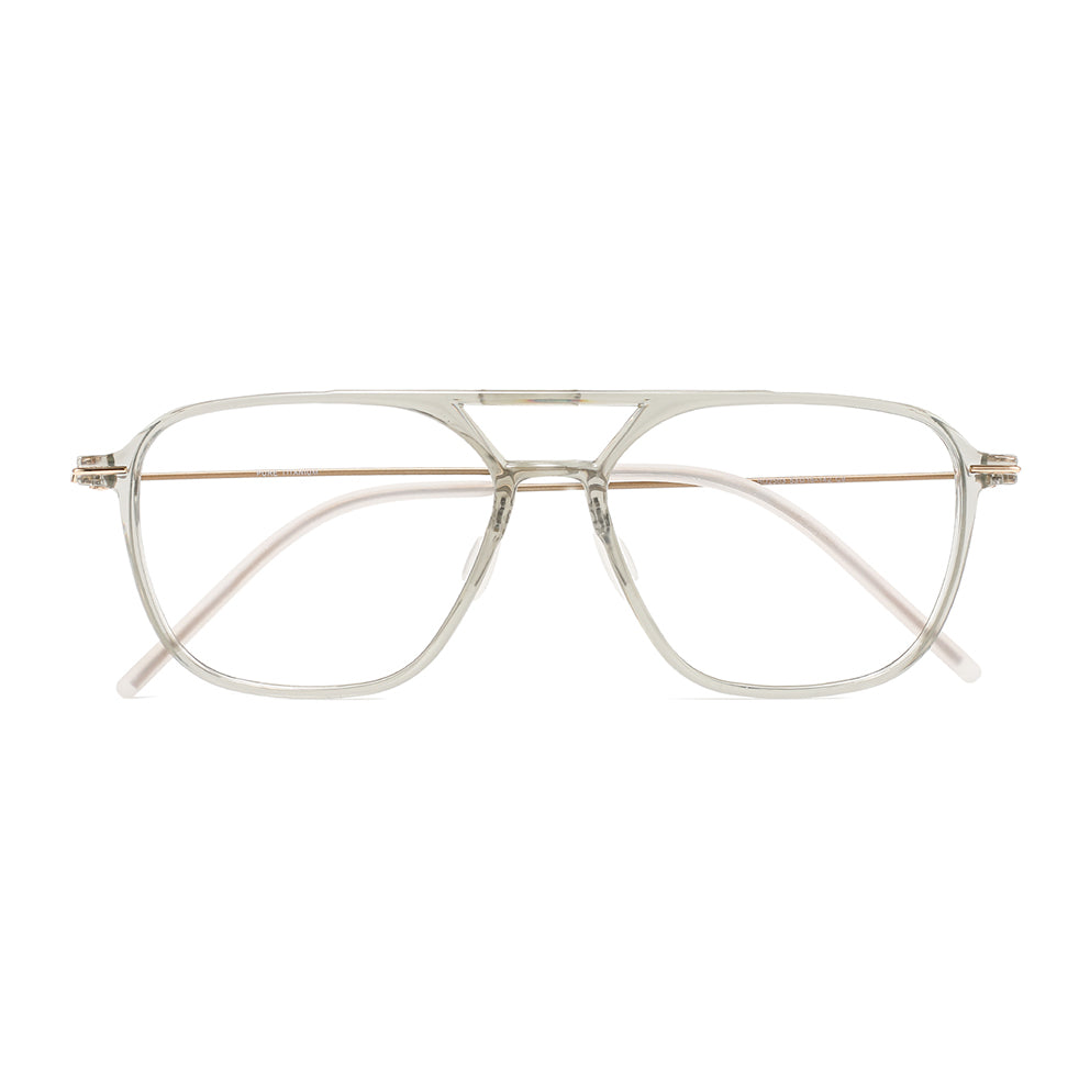 Heimann Eyeglasses in Clear Green