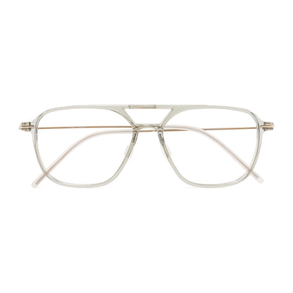 Heimann Eyeglasses in Clear Green