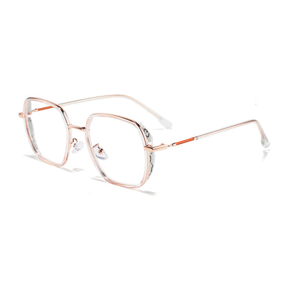 Michela Eyeglasses in Clear & Rose Gold