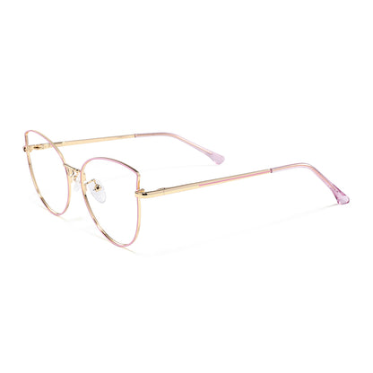 Cloe Eyeglasses in Pink & Gold