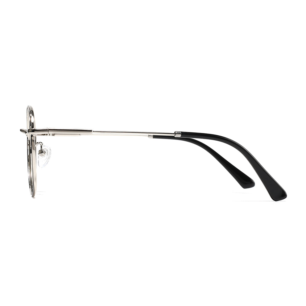 Sabina Eyeglasses in Black & Silver