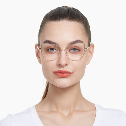 Hailey Eyeglasses in Rose Gold