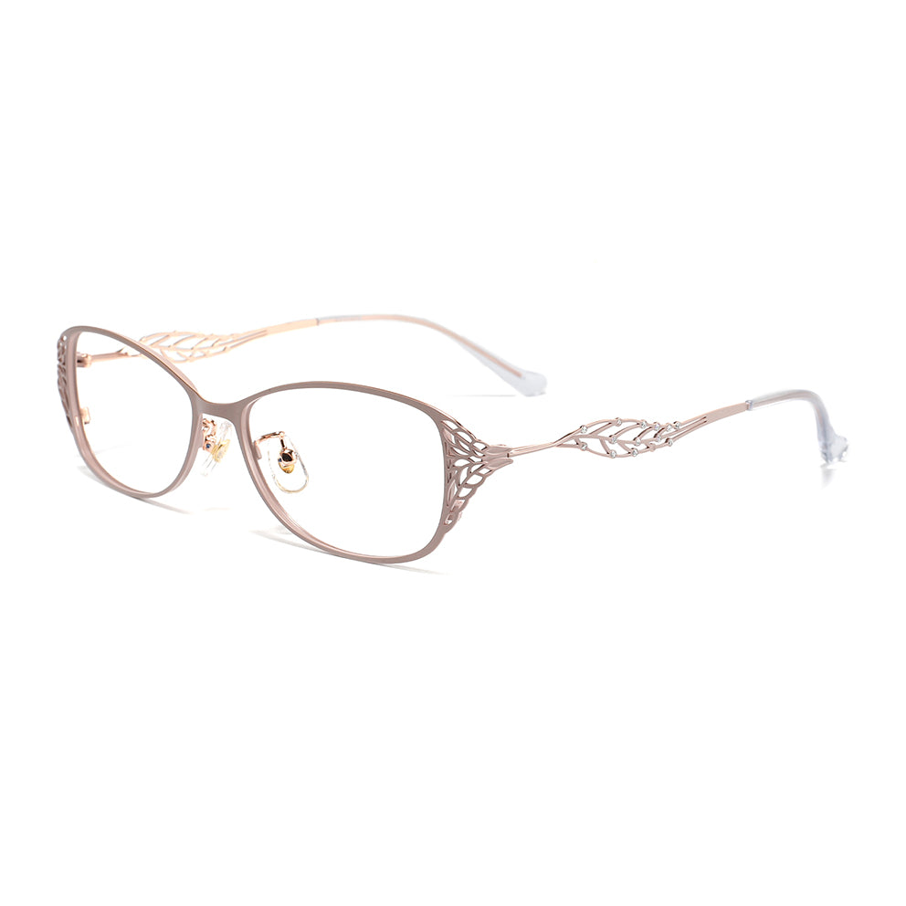 Leaf Eyeglasses in Pink