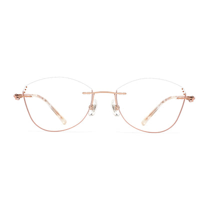 Shiloh Eyeglasses in Rose Gold