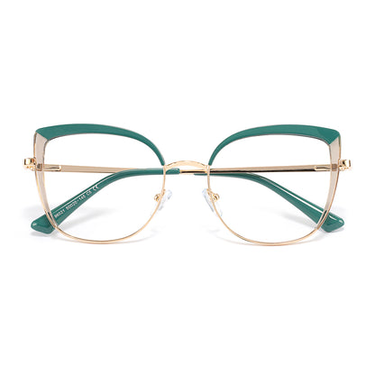 Falisha Eyeglasses in Dark Green & Grey