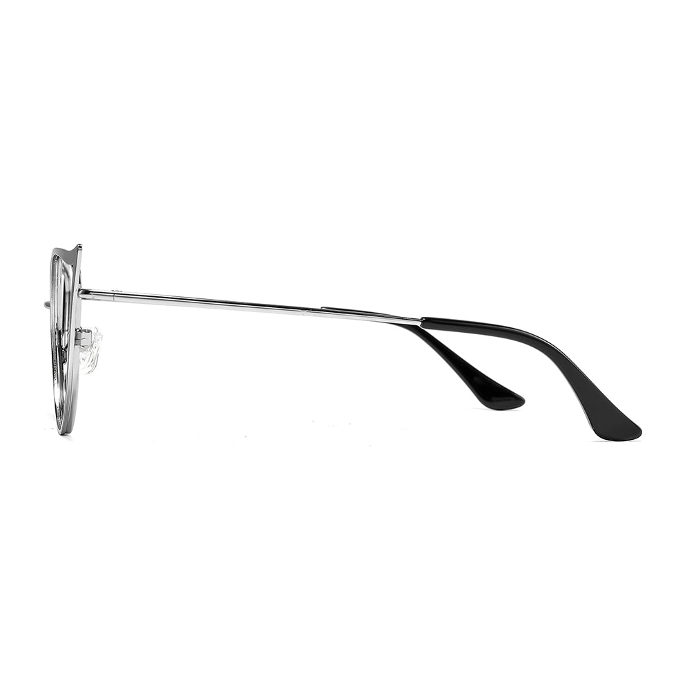 Tanya Eyeglasses in Black & Silver