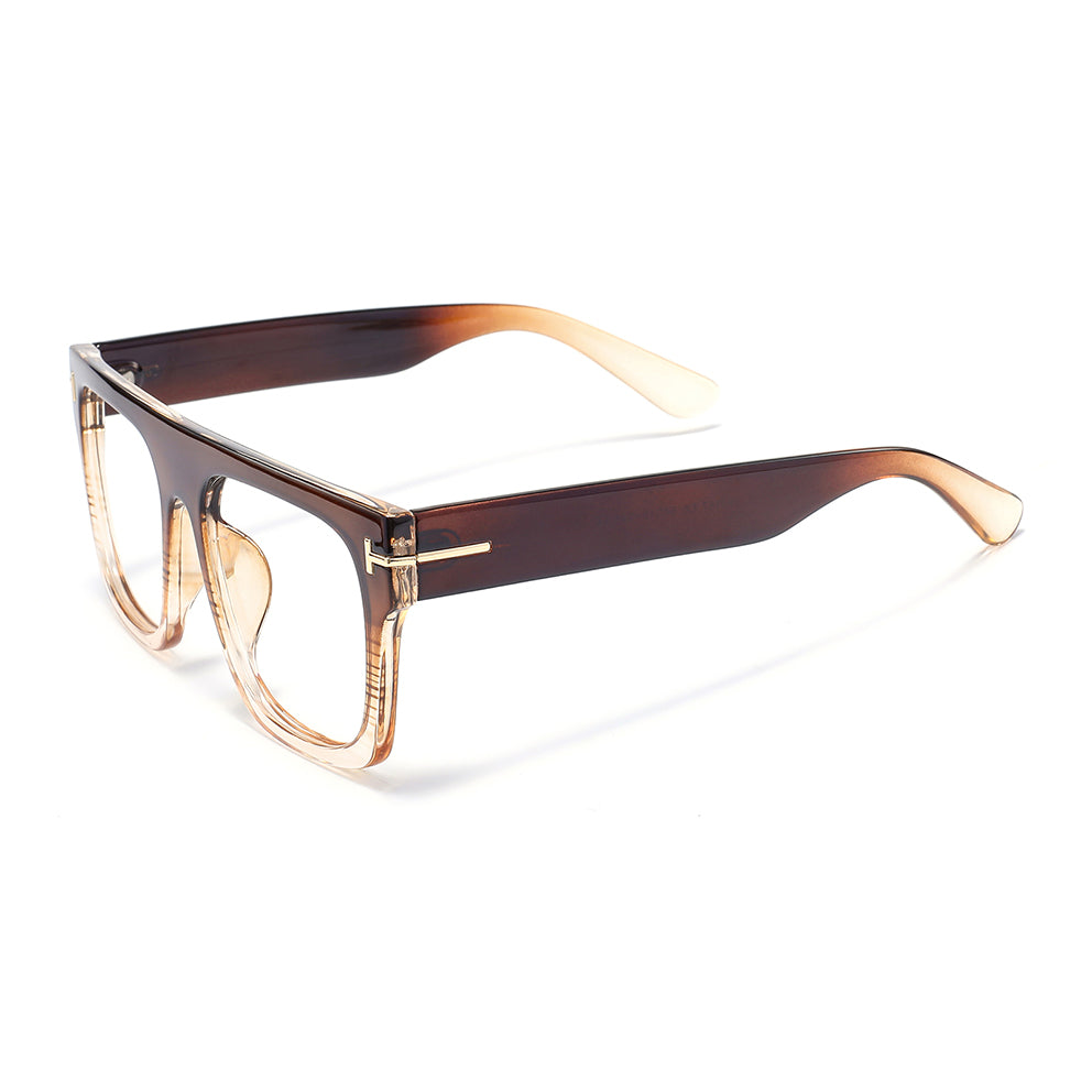 Fang Eyeglasses in Brown & Champagne