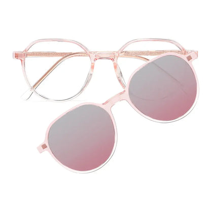 Lina Eyeglasses in Pink & Clear