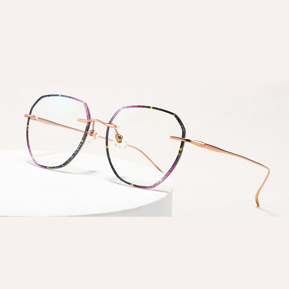 Lysa Eyeglasses in Purple Floral