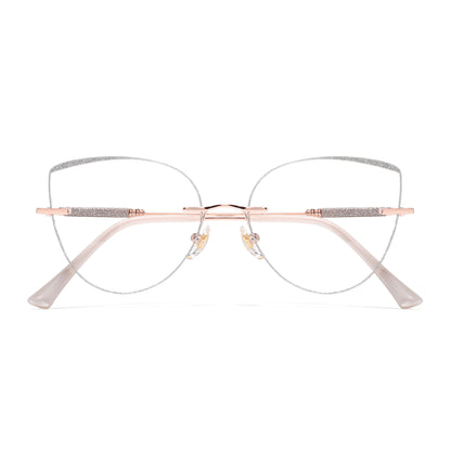 Glamour Eyeglasses in Rose Gold & Silver