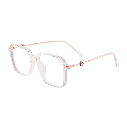 Melina Eyeglasses in Clear & Rose Gold