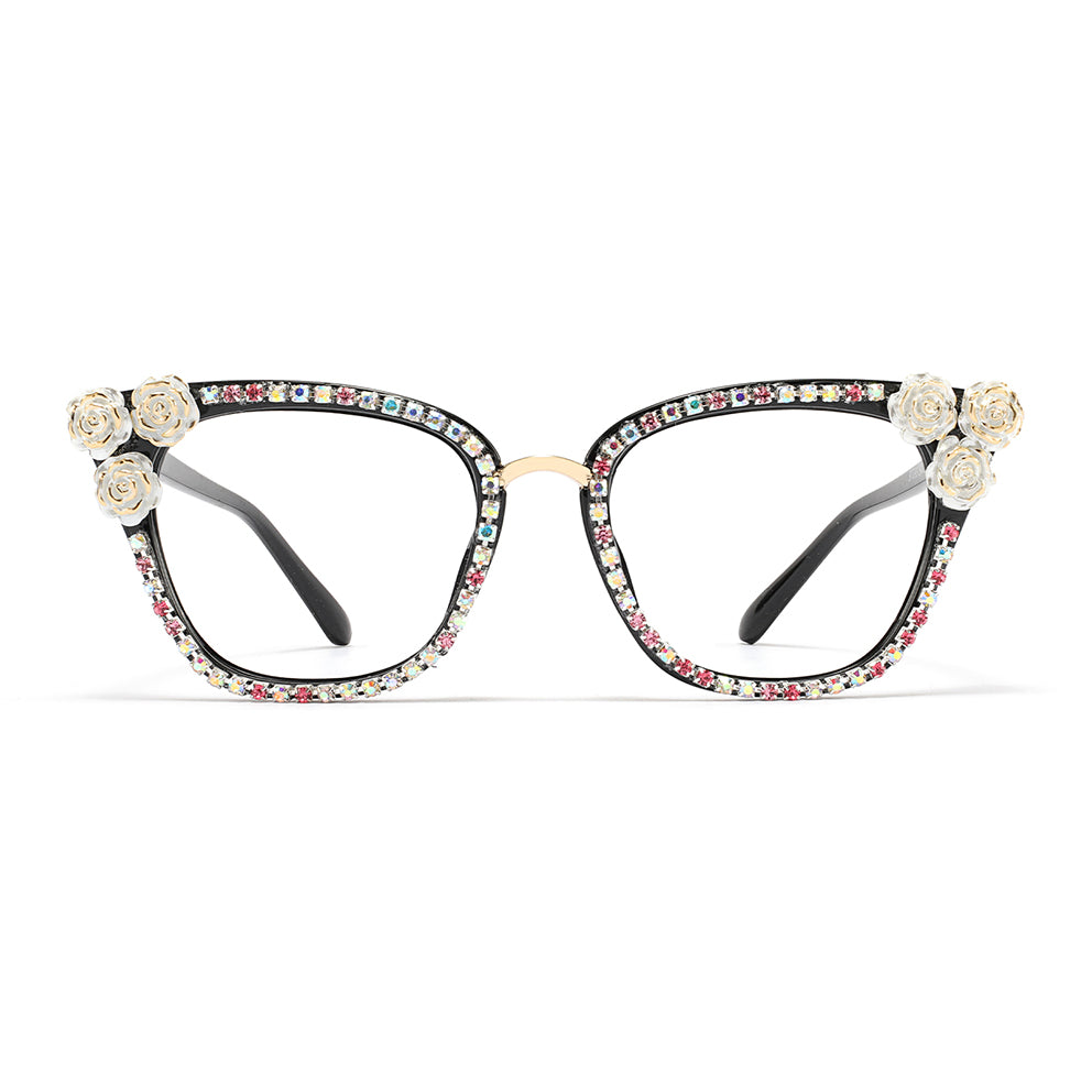 Bernice Eyeglasses in Black Colorful