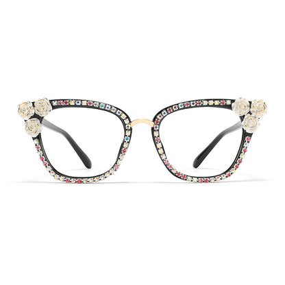 Bernice Eyeglasses in Black Colorful