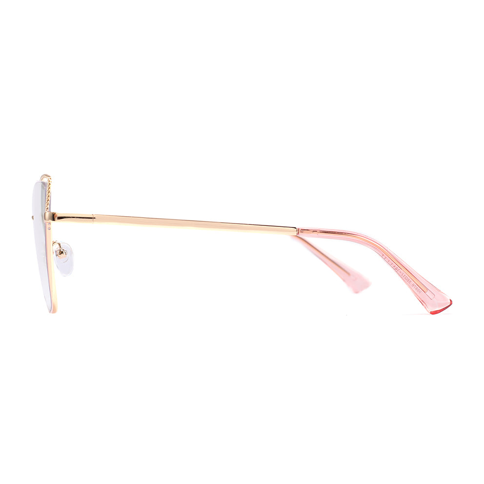 Loes Eyeglasses in Pink & Gold