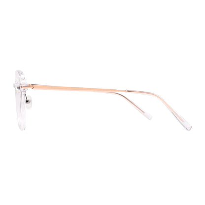 Misha Eyeglasses in Clear & Rose Gold