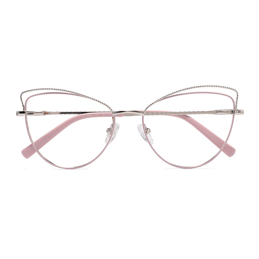 Salley Eyeglasses in Purple & Silver