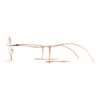 Yasi Eyeglasses in Rose Gold