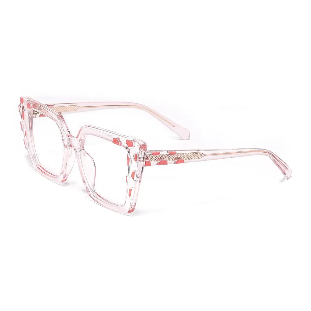 Anci Eyeglasses in Clear Pink