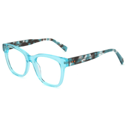 Gillian Eyeglasses in Clear Blue