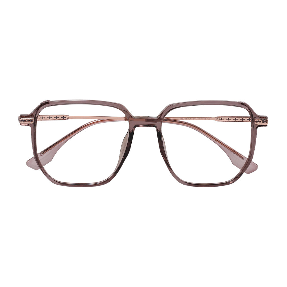 Romola Eyeglasses in Purple & Rose Gold