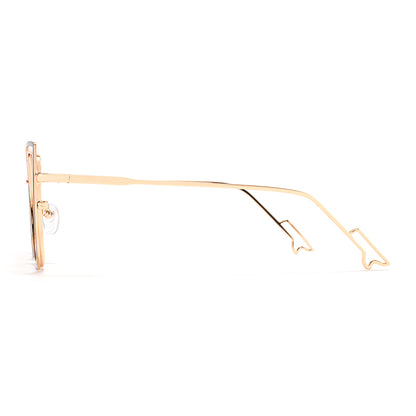 Romy Eyeglasses in Black & Gold