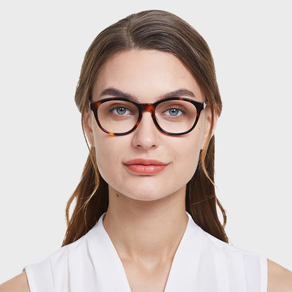 Eva Eyeglasses in Warm Tortoise