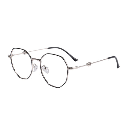 Megan Eyeglasses in Black & Silver