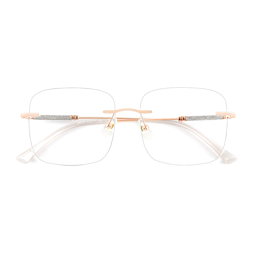 Pure Eyeglasses in Rose Gold