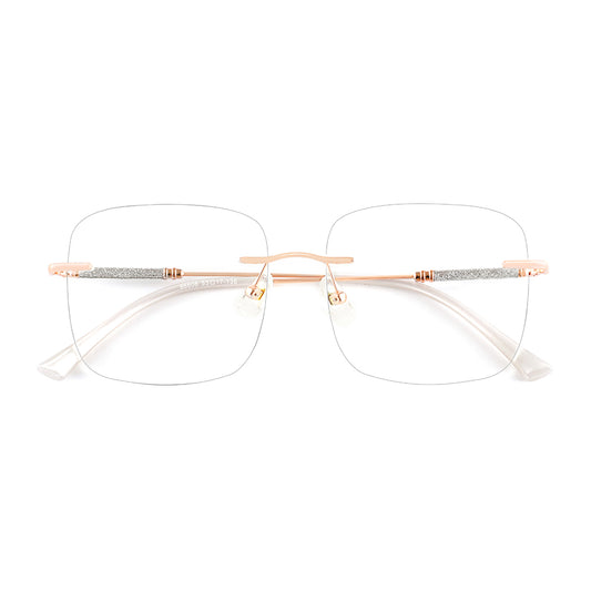 Pure Eyeglasses in Rose Gold