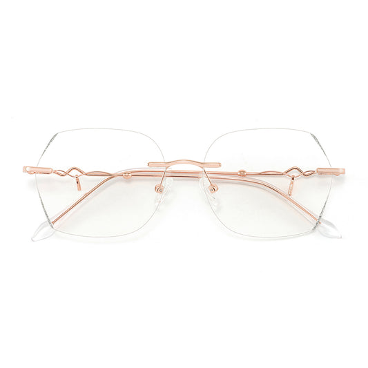 Lilium Eyeglasses in Silver & Rose Gold