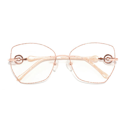 Glitter Eyeglasses in Rose Gold