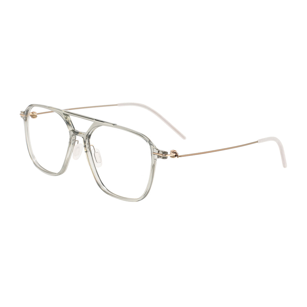 Heimann Eyeglasses in Clear Green