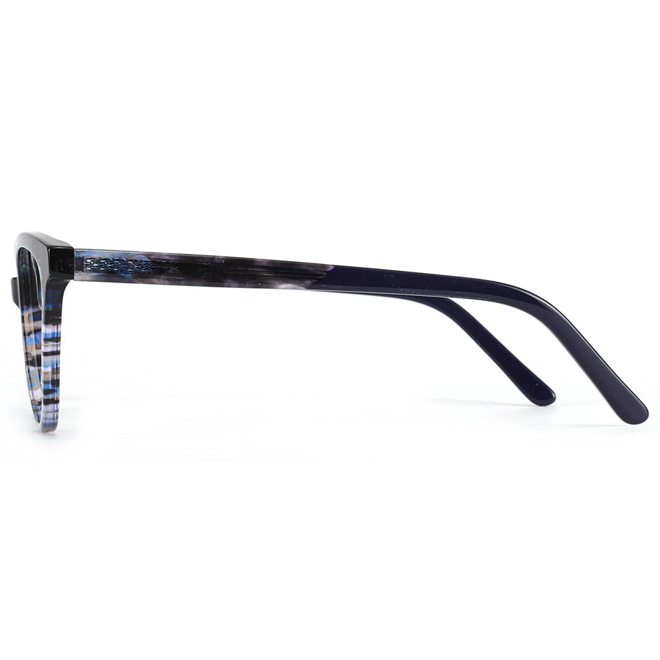 Ailie Eyeglasses in Blue Texture