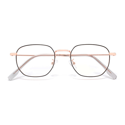 Hajna Eyeglasses in Black & Rose Gold