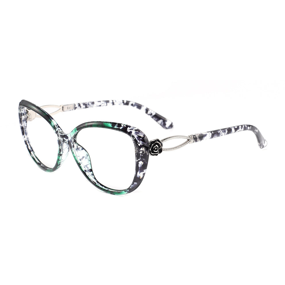 Kelley Eyeglasses in Green Tortoise