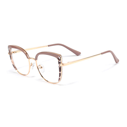 Falisha Eyeglasses in Brown & Leopard